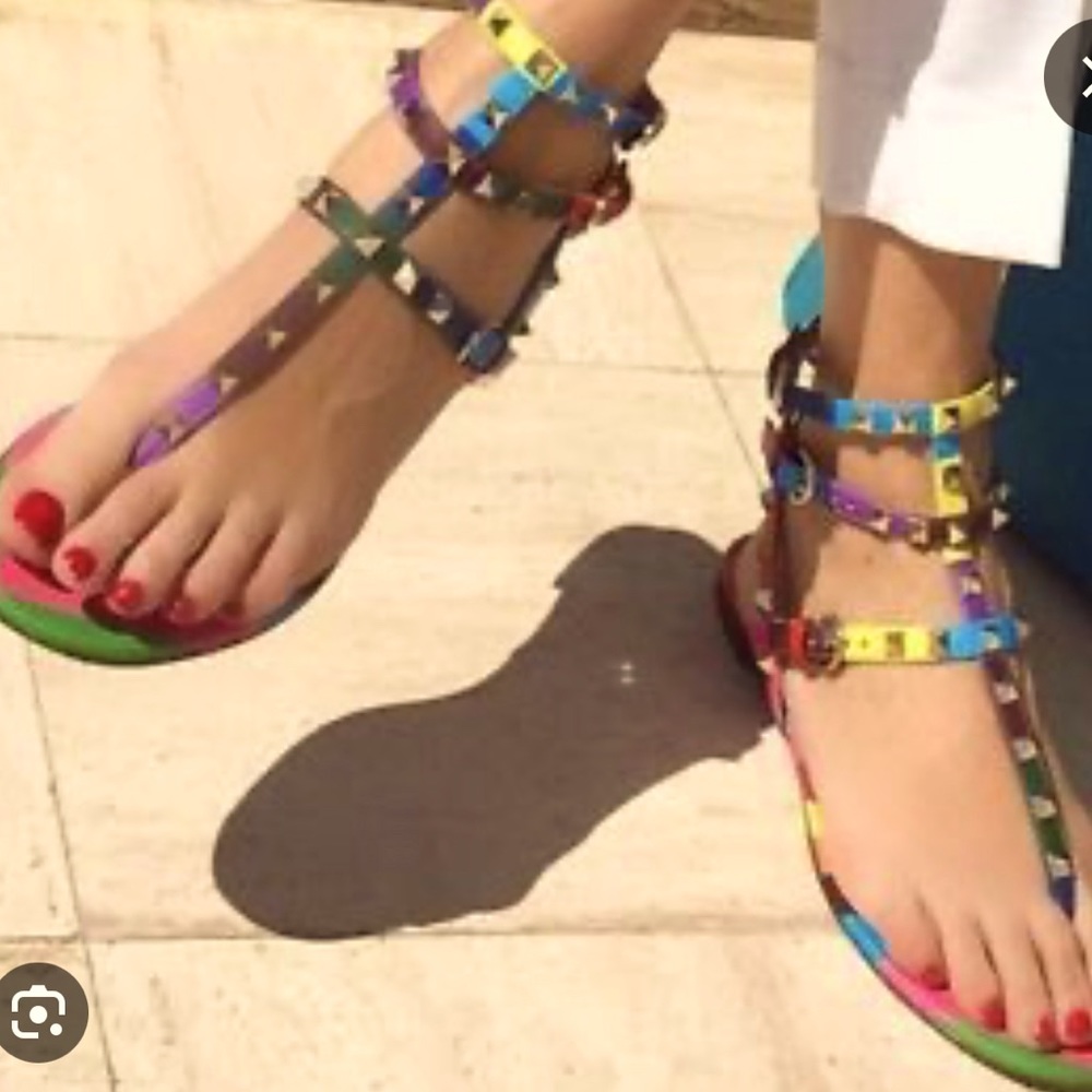 Valentino Caged Rockstud Sandals